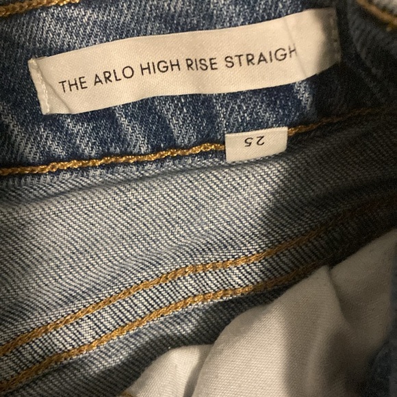Denim Forum Arlington high rise straight jeans - Picture 3 of 9
